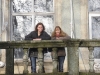 Mariëlle & Renate op het bordes
